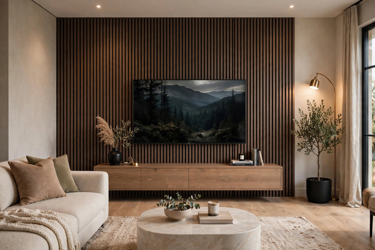 Choco Brown Slat Panel Main image