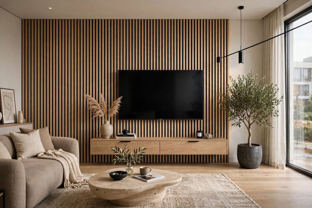 Natural Oak Slat Panel