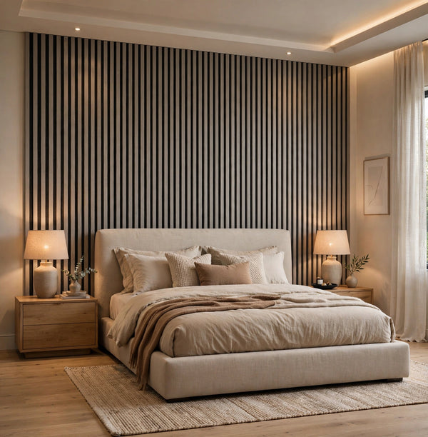 Grey Oak Slat Panel