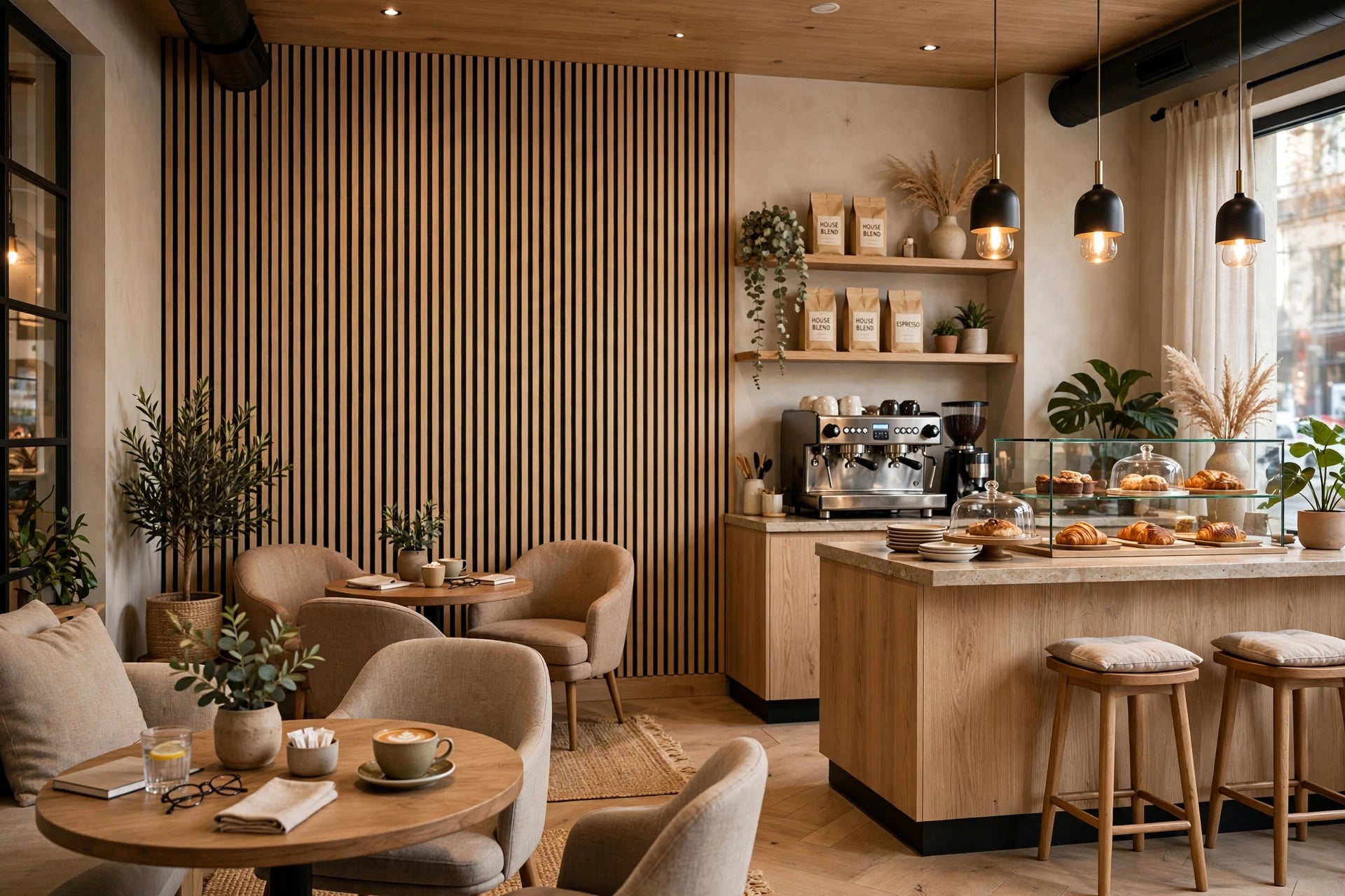Natural Oak Slat Panel Secondary image