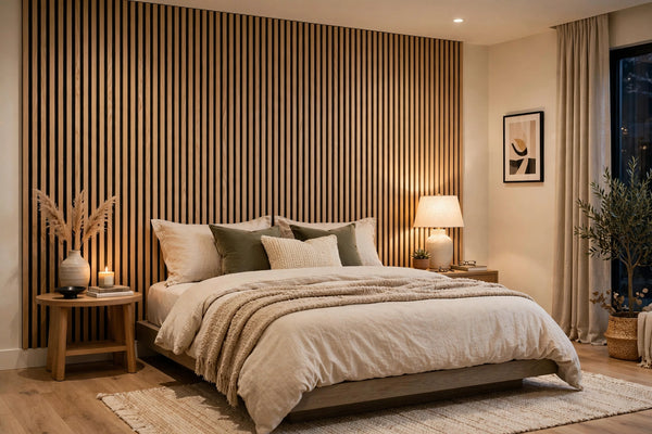 Natural Oak Slat Panel
