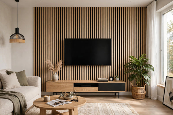 Natural Oak Slat Panel