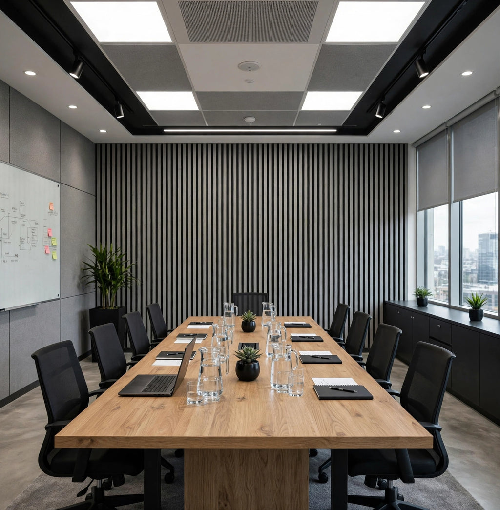 Grey Oak Slat Panel