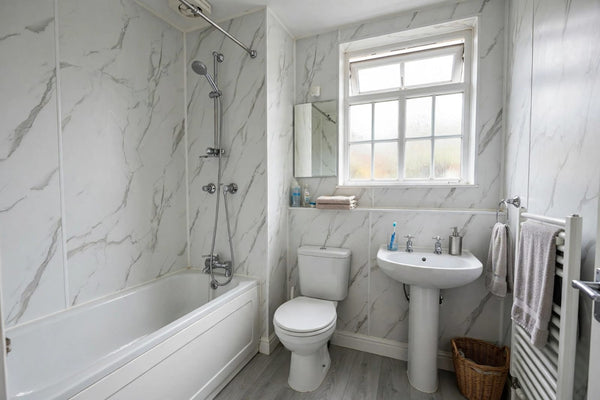 Carrera Marble PVC Shower Panel