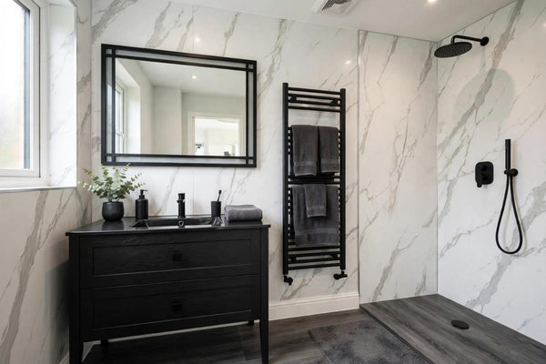 Carrera Marble PVC Shower Panel