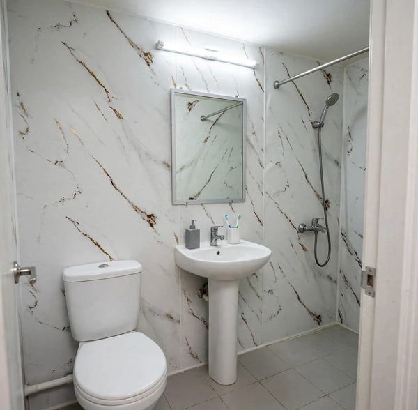 Carrara Gold PVC Shower Panel