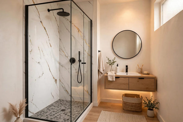 Carrara Gold PVC Shower Panel