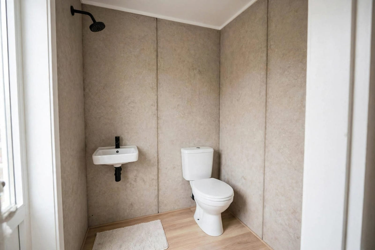 Beige Concrete PVC Shower Panel