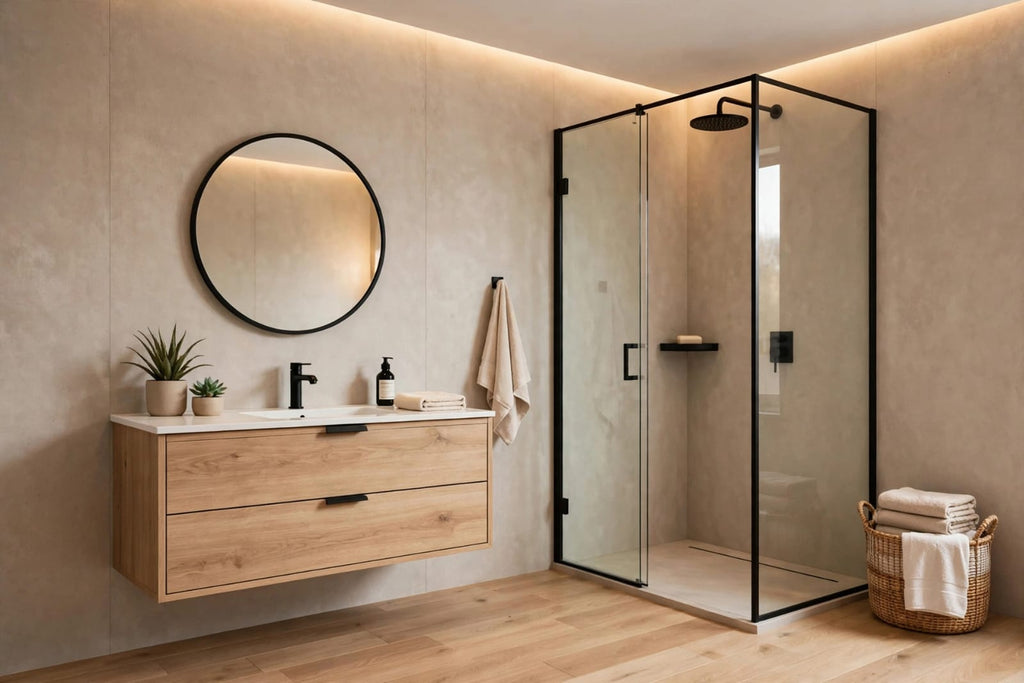 Beige Concrete PVC Shower Panel