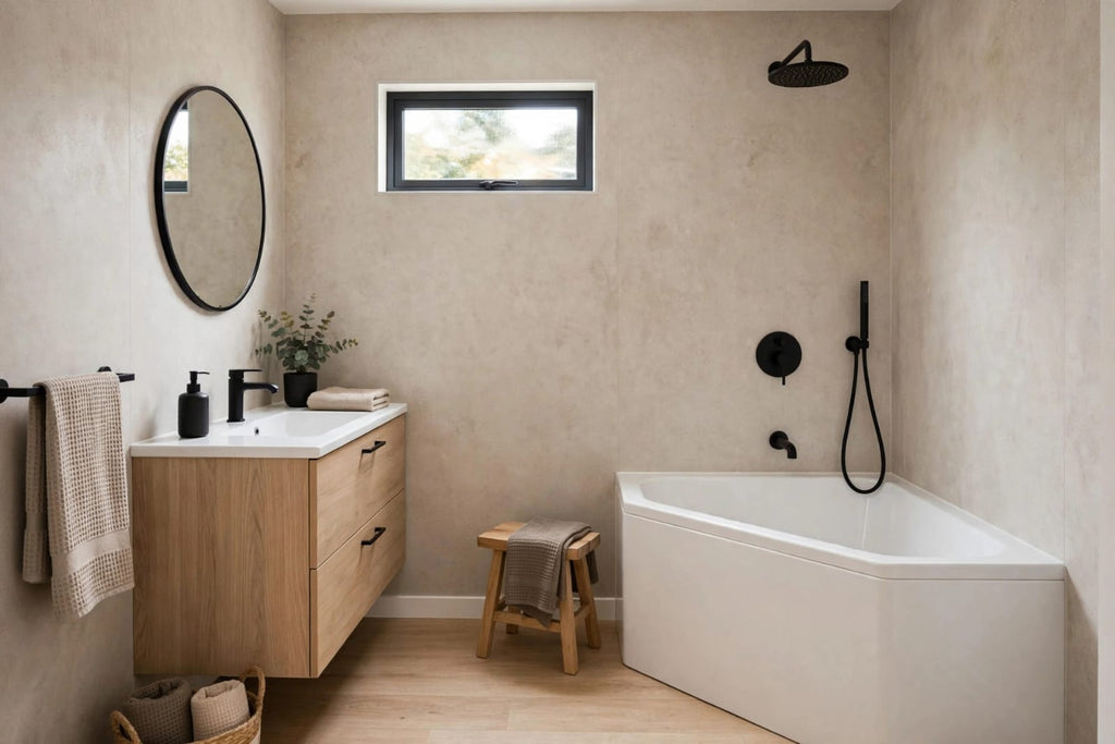 Beige Concrete PVC Shower Panel