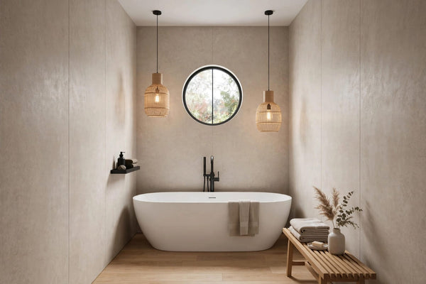 Beige Concrete PVC Shower Panel