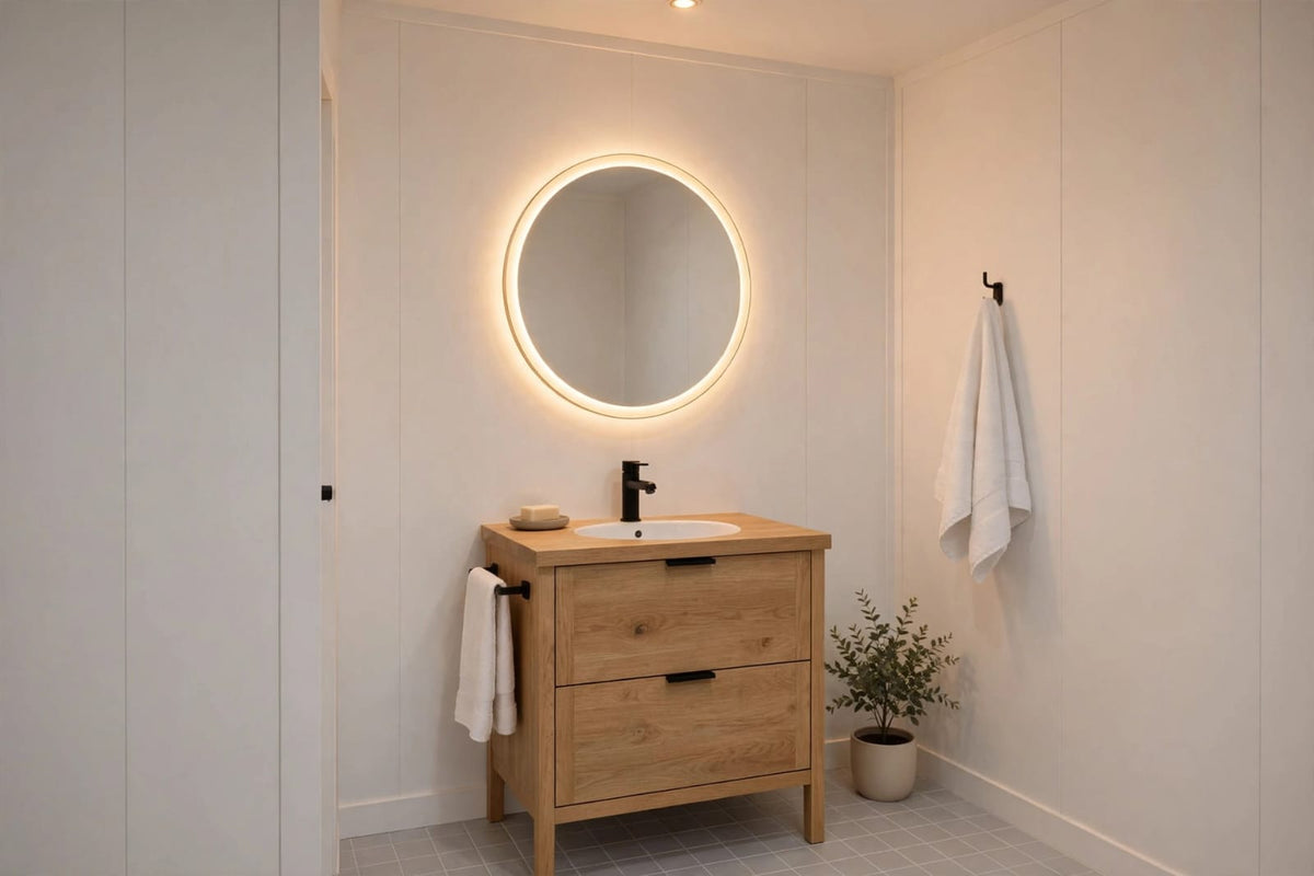 Plain White PVC Shower Panel Main image