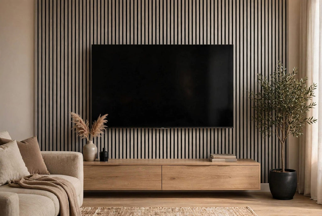 Grey Oak Slat Panel