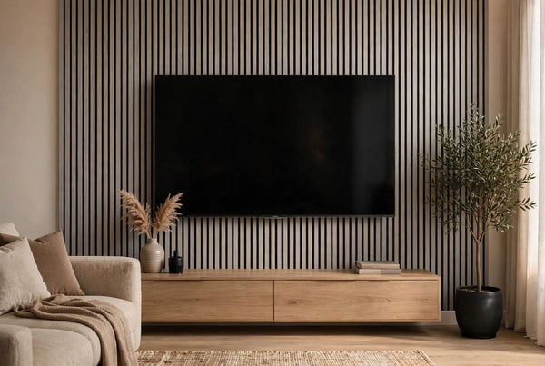 Grey Oak Slat Panel