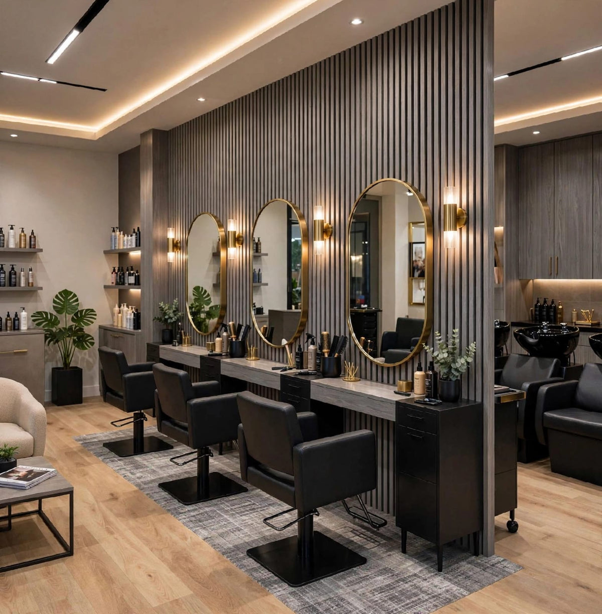 Grey Oak Slat Panel