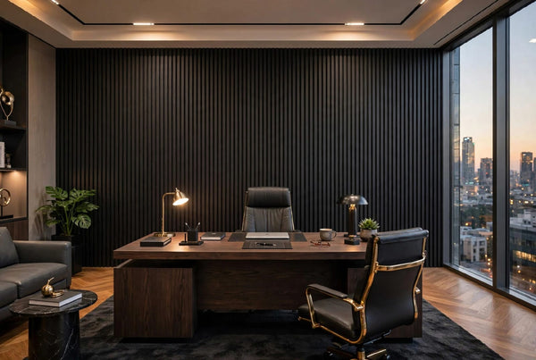 Black Oak Slat Panel